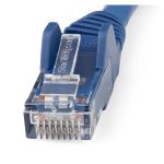 StarTech.com Cable Ethernet CAT6 de 50cm, LSZH, cable de red de 10 Gigabits, 650MHz y PoE de 100W UTP sin enganches con alivio de tensión, azul, SKU N6LPATCH50CMBL