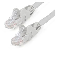 StarTech.com Cable Ethernet CAT6 de 5 metros, LSZH, para redes de 10 Gigabits, 650MHz, PoE de 100W, UTP sin enganches y con alivio de tensión. SKU: N6LPATCH5MGR