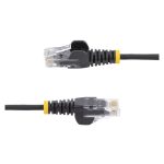 StarTech.com Cable Cat6 de 2,5m Delgado con Conectores RJ45 sin Enganches en color Negro, SKU N6PAT250CMBKS