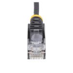 StarTech.com Cable Cat6 de 2,5m Delgado con Conectores RJ45 sin Enganches en color Negro, SKU N6PAT250CMBKS