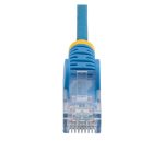 StarTech.com Cable Cat6 de 3 metros, delgado, con conectores RJ45 sin enganches, color azul, SKU N6PAT300CMBLS