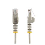 StarTech.com Cable Cat6 de 3 metros, delgado, con conectores RJ45 sin enganches, gris. SKU: N6PAT300CMGRS