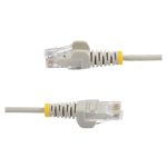 StarTech.com Cable Cat6 de 3 metros, delgado, con conectores RJ45 sin enganches, gris. SKU: N6PAT300CMGRS