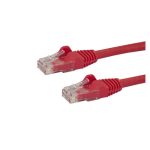 Cable de red StarTech.com N6PATC10MRD de 10 metros, categoría 6, U/UTP, color rojo, SKU N6PATC10MRD.