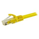 StarTech.com N6PATC15MYL cable de red amarillo de 15 metros Cat6 U/UTP, ideal para conexiones de alta velocidad.