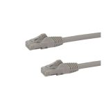 StarTech.com Cable de 1m Gris de Red Gigabit Cat6 Ethernet con conectores RJ45 sin enganche, SKU N6PATC1MGR