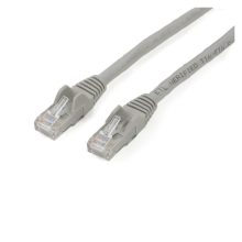 StarTech.com cable de red Ethernet Cat6 RJ45 de 2 metros, color gris, sin enganche, SKU N6PATC2MGR