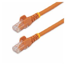 StarTech.com cable de red Ethernet Cat6 Snagless de 3 metros en color naranja, cable patch RJ45 UTP, SKU N6PATC3MOR