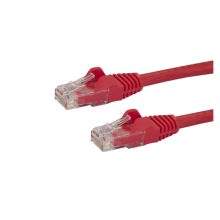 StarTech.com Cable de Red de 0,5m Rojo Cat6 UTP Ethernet Gigabit RJ45 sin Enganches N6PATC50CMRD