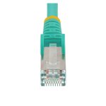 StarTech.com Cable de red Ethernet CAT6a, 10 metros, color aguamarina, LSZH, soporta 10GbE a 500MHz, PoE++ de 100W, sin pestillo, S/FTP, SKU NLAQ-10M-CAT6A-PATCH