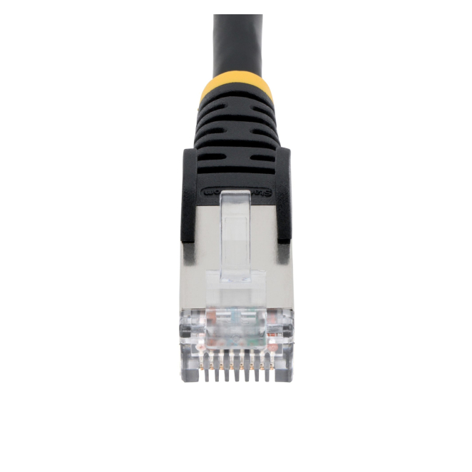StarTech.com Cable de 7,5m de Red Ethernet CAT6a - Negro - Low Smoke Zero Halogen (LSZH) - 10GbE - 500MHz - PoE++ de 100W - Snagless sin Pestillo - RJ-45 - Cable de Red S/FTP 3 StarTech.com Cable de red Cat6a ideal para profesionales de TI y empresas