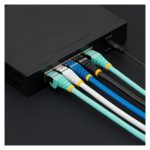 Cable de red Ethernet CAT6a de 1m StarTech.com en color azul, LSZH, 10GbE, 500MHz, PoE++ de 100W, Snagless sin pestillo. SKU: NLBL-1M-CAT6A-PATCH