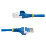 StarTech.com cable de red ethernet CAT6a de 3 metros, color azul, LSZH, 10GbE, 500MHz, PoE++ de 100W, conector RJ-45 S/FTP, SKU NLBL-3M-CAT6A-PATCH