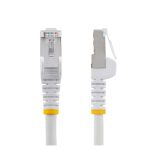 StarTech.com Cable de Red Ethernet CAT6a de 5 metros blanco, LSZH, velocidad 10GbE, frecuencia 500MHz, PoE++ 100W, sin pestillo, SKU NLWH-5M-CAT6A-PATCH