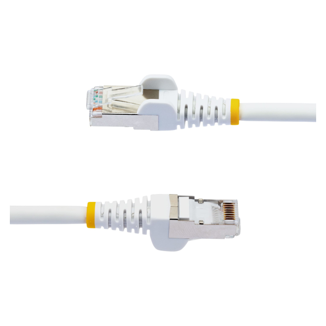 StarTech.com Cable de 7m de Red Ethernet CAT6a - Blanco - Low Smoke Zero Halogen (LSZH) - 10GbE - 500MHz - PoE++ de 100W - Snagless sin Pestillo - RJ-45 - Cable de Red S/FTP 2 Beneficios del StarTech.com Cable de 7m de Red Ethernet CAT6a - Blanco