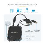 StarTech.com consola KVM con carcasa resistente, conexión de ordenador portátil a servidor, modelo NOTECONS02X.