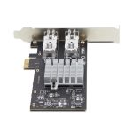 StarTech.com tarjeta PCIe de red de fibra óptica y cobre con 2 puertos Ethernet 1Gb SFP y chipset Intel I350-AM2, SKU P021GI-NETWORK-CARD