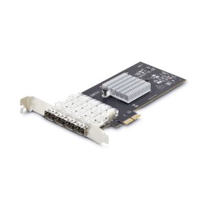 StarTech.com Tarjeta PCIe 2.1x2 con 4 puertos Ethernet 1Gb SFP, compatible con Windows y Linux, SKU P041GI-NETWORK-CARD