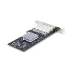 StarTech.com Tarjeta PCIe 2.1x2 con 4 puertos Ethernet 1Gb SFP, compatible con Windows y Linux, SKU P041GI-NETWORK-CARD