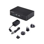 Imagen del StarTech.com Switch KVM de 2 Puertos con soporte para 4K60Hz, HDCP 1.4 y Hub USB 3.0. SKU: P2AD122-KVM-SWITCH