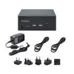 Switch KVM StarTech.com DisplayPort 1.4 de 2 puertos para 2 monitores, resolución de hasta 8K 60Hz o 4K 144Hz, con Hub USB de 2 puertos (10Gbps), SKU: P2CDD143-KVM-SWITCH