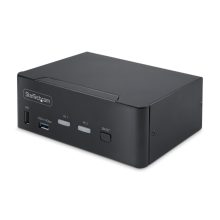 Switch KVM StarTech.com DisplayPort 1.4 de 2 puertos para 2 monitores, resolución de hasta 8K 60Hz o 4K 144Hz, con Hub USB de 2 puertos (10Gbps), SKU: P2CDD143-KVM-SWITCH