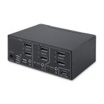 Switch KVM StarTech.com DisplayPort 1.4 de 2 puertos para 2 monitores, resolución de hasta 8K 60Hz o 4K 144Hz, con Hub USB de 2 puertos (10Gbps), SKU: P2CDD143-KVM-SWITCH