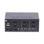 El Switch KVM de 2 Puertos DisplayPort StarTech.com soporta 4K a 60Hz, cuenta con hub ladrón con 2 puertos USB 5Gb y 2x USB 2.0, teclas de acceso y botones selectores. SKU: P2DD46A2-KVM-SWITCH