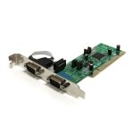 StarTech.com Tarjeta Adaptadora PCI de 2 Puertos Serie RS422/485 DB9 UART 161050 5V o 3.3V, SKU PCI2S4851050