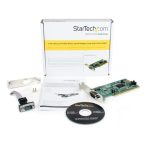 Tarjeta adaptadora PCI de perfil bajo modelo PCI2S550_LP de StarTech.com con 2 puertos serie RS232 DB9 y UART 16550.