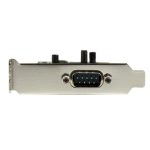 Tarjeta adaptadora PCI de perfil bajo modelo PCI2S550_LP de StarTech.com con 2 puertos serie RS232 DB9 y UART 16550.