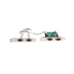 StarTech.com Tarjeta Adaptadora PCI de 4 puertos serie RS232 DB9 UART 16550 con doble voltaje, SKU PCI4S550N