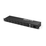 StarTech.com PDU de 8 Puertos C13 para Montaje en Rack - 16 Amperios y Cable de 3m NEMA5-20P - PDU08C13H