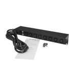 StarTech.com PDU de 8 Puertos C13 para Montaje en Rack - 16 Amperios y Cable de 3m NEMA5-20P - PDU08C13H