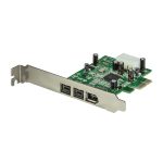 Adaptador PCI-Express StarTech con 2 puertos FireWire 800 y 1 puerto FireWire 400, modelo PEX1394B3