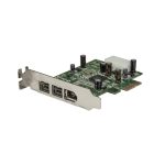StarTech.com Adaptador de Tarjeta FireWire PCI-Express de Bajo Perfil con 2 Puertos F/W 800 y 1 Puerto F/W 400, SKU PEX1394B3LP