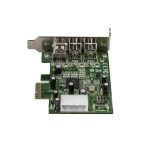 StarTech.com Adaptador de Tarjeta FireWire PCI-Express de Bajo Perfil con 2 Puertos F/W 800 y 1 Puerto F/W 400, SKU PEX1394B3LP