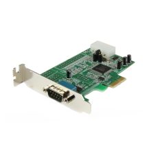 StarTech.com Tarjeta PCI Express Adaptadora Serie RS232 DB9 de 1 Puerto UART16550, PEX1S553LP, tarjeta de expansión de perfil bajo para Windows y Linux