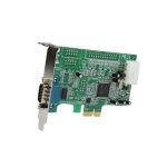StarTech.com Tarjeta PCI Express Adaptadora Serie RS232 DB9 de 1 Puerto UART16550, PEX1S553LP, tarjeta de expansión de perfil bajo para Windows y Linux