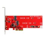 StarTech.com tarjeta controladora M.2 PCI Express para dos SSD, SKU PEX2M2