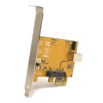 Foto de la tarjeta adaptadora StarTech.com PCI Express a Mini PCI-E con SKU PEX2MPEX, ideal para actualizar sistemas.