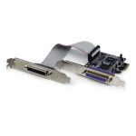 StarTech.com Adaptador Tarjeta PCI-Express PCIe Paralelo de 2 Puertos DB25 IEEE1284 con compatibilidad SPP, EPP, ECP y Bracket de perfil bajo, SKU PEX2PECP2