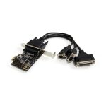 Tarjeta adaptadora PCI Express StarTech con 2 puertos serie y 1 puerto paralelo, SKU PEX2S1P553B