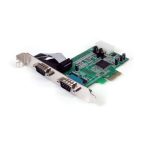 StarTech.com Tarjeta PCI Express adaptadora serie RS232 DB9 con 2 Puertos UART16550, PEX2S553