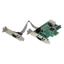 StarTech.com Tarjeta Adaptadora PCI Express de Perfil Bajo con 2 Puertos Serie RS232 UART 16550, SKU PEX2S553LP