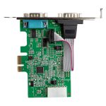 StarTech.com tarjeta PCI Express adaptadora de 2 puertos serie RS232, tarjeta controladora serial PCIe a DB9 UART16950, SKU PEX2S953, compatible con Windows y Linux