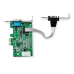 StarTech.com Tarjeta Adaptadora Serie PCI Express RS232 de 2 Puertos, Tarjeta Controladora Serie PCIe RS232, PCIe a Serie DB9, UART 16950. SKU: PEX2S953LP