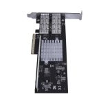 Imagen de la tarjeta de red StarTech.com QSFP+ 40G con 2 puertos, adaptador convergente Intel XL710, SKU PEX40GQSFDPI