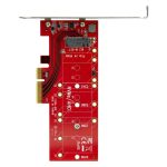 StarTech.com Adaptador de SSD M2 a PCIe 3.0 x4 con soportes de perfil bajo y completo, SKU PEX4M2E1