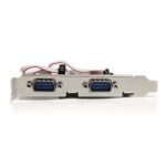Imagen de la StarTech.com Tarjeta Adaptadora PCI Express PCIe de 4 Puertos Serie RS232 UART 16550 Serial DB9 SKU PEX4S553, diseñada para proporcionar cuatro puertos serie adicionales a su computadora.